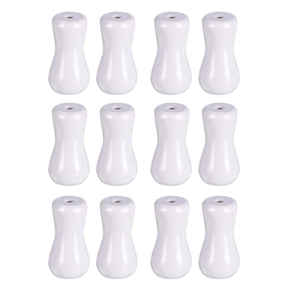 Accesorios para el tratamiento de la ventana de cable de cable de 12 piezas de ciego, hardware de cortinas de madera, hardware de cortinas de madera