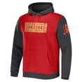 thumbnail image 2 of Men's NFL x Darius Rucker Collection by Fanatics Red/Charcoal Tampa Bay Buccaneers Colorblock Pullover Hoodie, 2 of 3