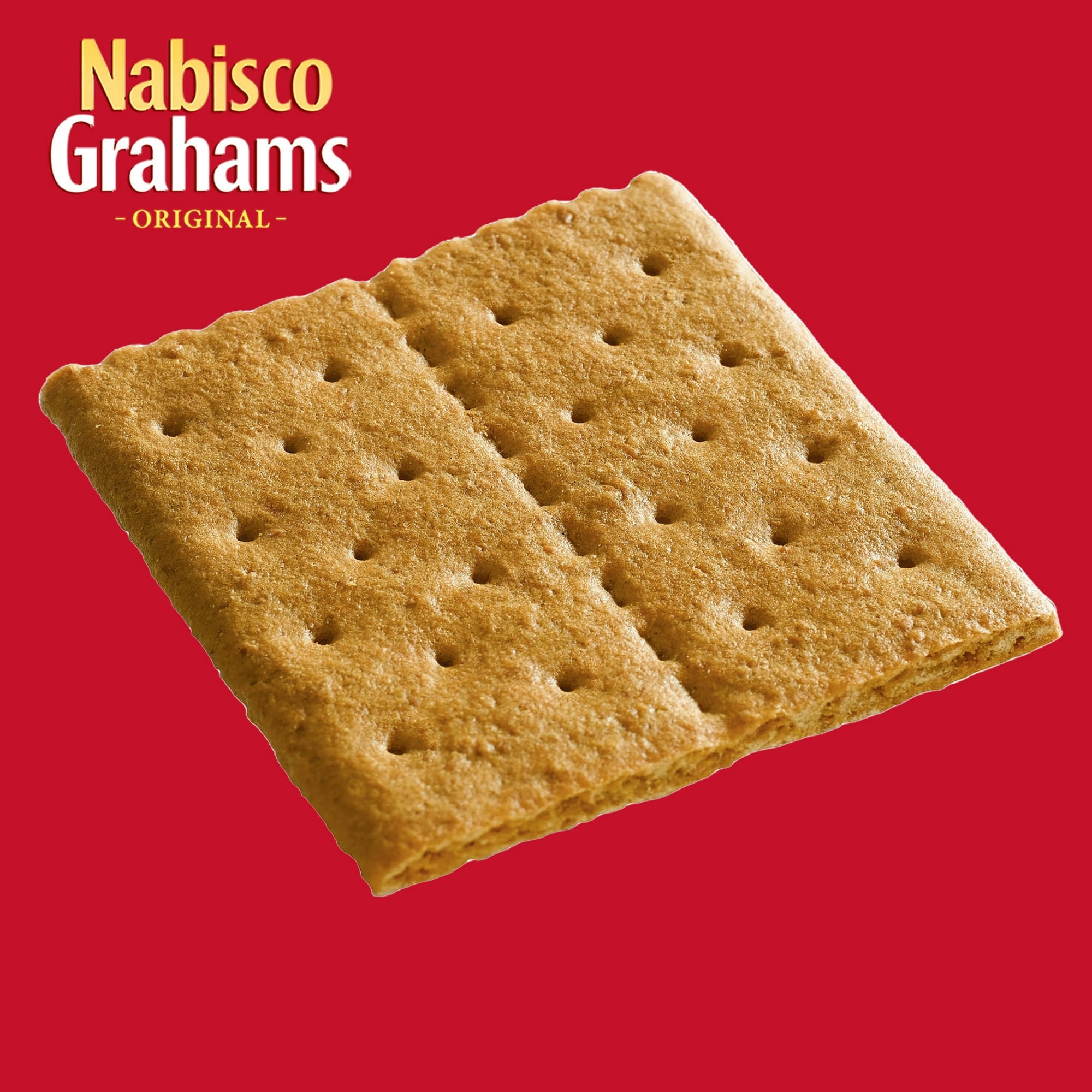 Nabisco Grahams Original Graham Crackers, Classic Snacks, 14.4 oz Box With Olive Green Bowl By ValueNest