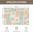 thumbnail image 3 of Placemat, Pioneer Flower Floral Print Pattern Place Mats Table Mat Set Of 2, PVC Washable Placemats for Party Kitchen Dining Decoration, 18x12 Inch, Fade Resistant, 3 of 6