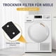 thumbnail image 2 of 2024,4 Pieces Filter For Miele T1 Series Dryer 9164761, Replacement Part For Miele T1 Tumble Dryer, Fine/coarse 207 X 157 X 30 Mm Tumble, 2 of 5