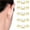 Gold, variant on Duslogis 16Pcs Silicone Earring Backs for Studs and Hoops, Secure Locking for Heavy Earrings, Hypoallergenic Soft Clear (8 Gold 8 SIlver)