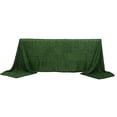 thumbnail image 2 of Balsa Circle 90x156 in Green Shaggy Fringe Polyester Rectangle Tablecloth Party Events Home Decorations Supplies, 2 of 8