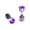 Purple, variant on LED Earrings, Shiny Glowing LED Lighting Up Stylish Earring Studs Crown Shap Ear Drop Stud, Wedding Rave Dance Party Night Out Halloween Christmas Decoration Present for Women Men