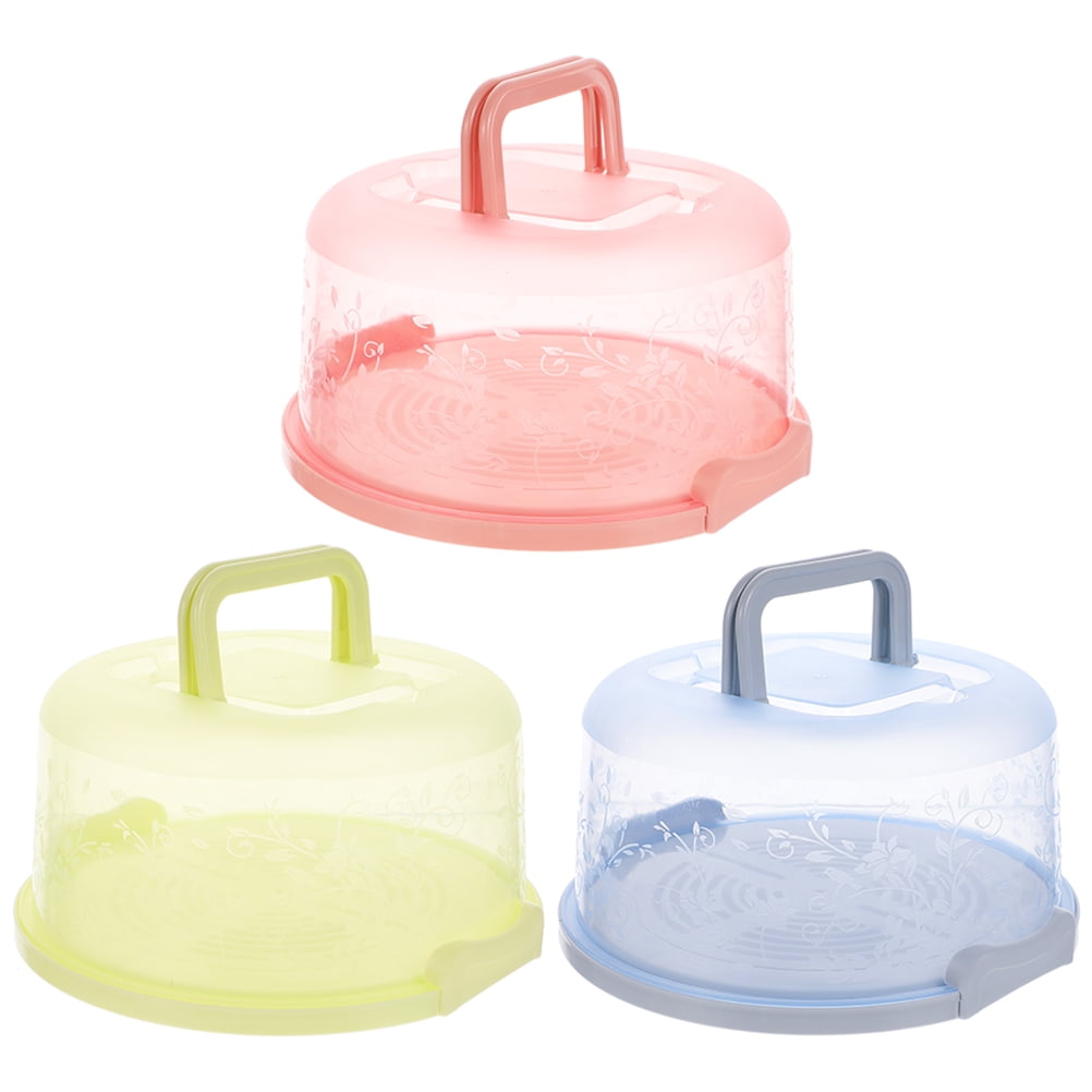 Dishwasher Safe Cake & Muffin Container 10027895_49 Relaxdays Square Cake Carrier Portable HWD: 16x34x32.5 cm White/Clear 