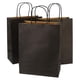 thumbnail image 1 of Bolsas de regalo Ronvir, 50 unidades, grandes, negras, 25 x 13 x 33 cm, color kraft, 1 of 9