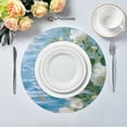 thumbnail image 5 of IAUYY Set of 1 Round Placemats for Dining Tables Heat-Resistant and Wear-Resistant DIY Printing Design Table Placemats，Applicable for Christmas Butterfly Flying in The Sky, 5 of 7