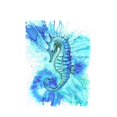 thumbnail image 1 of Pintura de diamantes con diamantes de imitación, caballitos de mar azules, animales, bricolaje, 5D, bordado de diamantes, mosaico, pintura de diamantes, 1 of 5