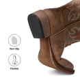 thumbnail image 6 of DREAM PAIRS Women's Cowboy Boots Mid Calf Western Cowgirl Boots Wide Square Toe Pull-On Embroidered Boots with Block Heel, 6 of 8