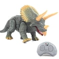thumbnail image 3 of Bangcool Remote Control Dinosaur Toy Realistic Light up Triceratops Toy Dinosaur Figure, 3 of 10