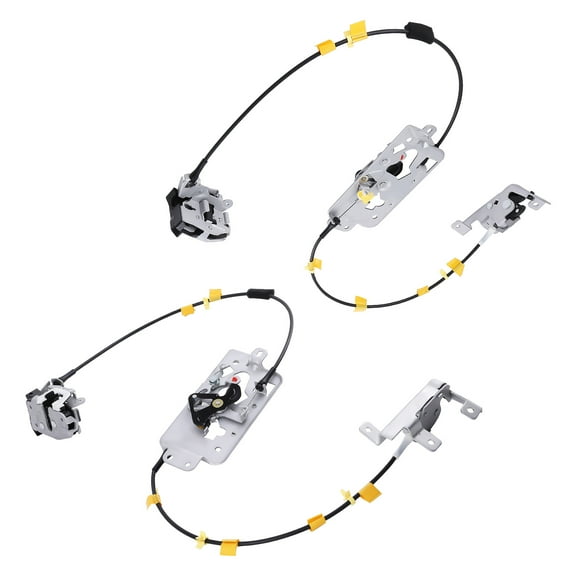 Rear Door Lock Latch & Cable Assembly Compatible with Ford F-150 Extended Cab 2004-2008 - Back Left Driver & Right Passenger Side Replaces 6L3Z-18264A01-B, 6L3Z-18264A00-B