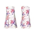 thumbnail image 7 of Yiaed Lilies Flowers Print Women's Sleeveless Dress, Loose Fit Summer Dress, Casual Sleeveless Dress for Women, 7 of 7