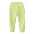 thumbnail image 4 of TZEWGL 3 Multi Packs Set Autumn Solid Elastic Waist Sweat Pants For Children Straight Bottoms Trousers For Girl size 5-6T, 4 of 4