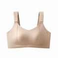 thumbnail image 6 of Plus Wireless Minimizer Bra for Women, Full Coverage Supportive Comfort Bra, Adjustable Wide Shoulder Straps Design | VerBelle,Beige L, 6 of 7