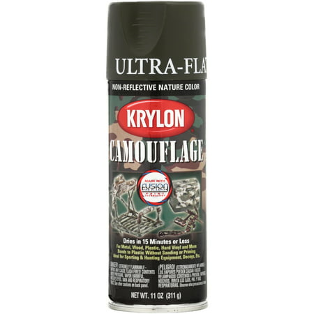 Krylon® Ultra-Flat Non-Reflective Nature Color Olive Camouflage Spray Paint 11 oz.