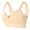 Beige, variant on Bras for Women,Casual Button Down Top Bra Breathable Soft Comfort Everyday Wear Wireless Support Underwear,Sports Bras for Women,Beige,XL