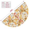 thumbnail image 3 of Sikiie Groovy Hippie Flower Mushrooms 30-48 inches {designName} Print Christmas Tree Skirt Snowman Xmas Tree Skirt with Edge Christmas Decorations for Holiday Party36", 3 of 7