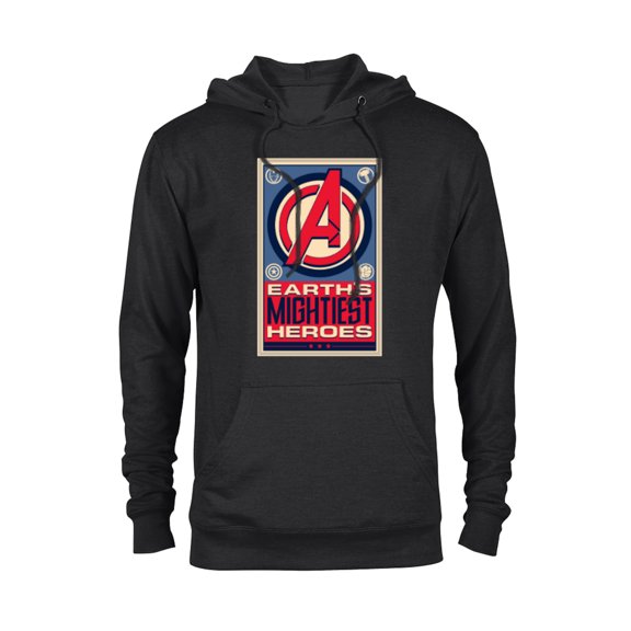 Marvel Avengers Earth’s Mightiest Heroes Retro Icons - Pullover Hoodie for Adults - Customized-Black