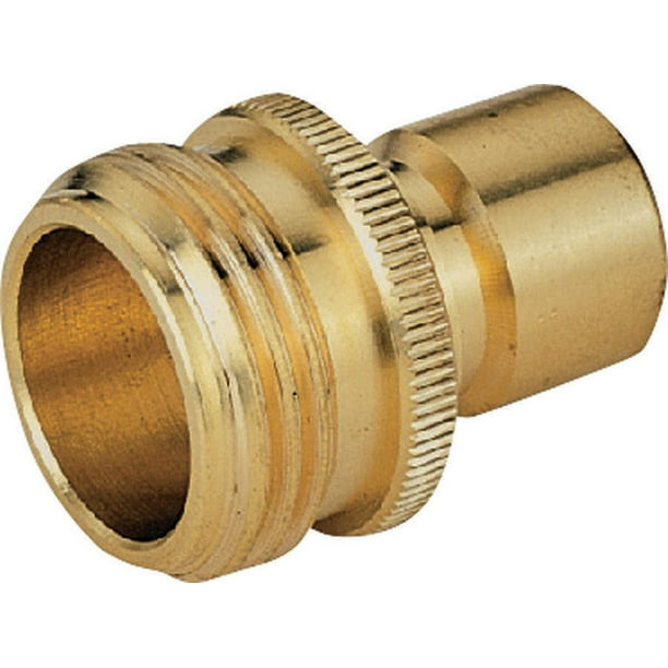 Landscapers Select Hose Connector, 3/4 In, Male Thread, Solid Brass