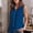 Blue, variant on Women's Sleeveless Button Down Shirts Casual Collared V Neck Blouse Summer Lightweight Work Office Tops Mint Green S