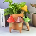 thumbnail image 2 of Pcapzz Plant Watering Globes, Mushroom Shaped Terracotta Self Watering Spikes, 4Pcs Small Automatic Potted Plant Waterer for Indoor Outdoor Plant, 2 of 7