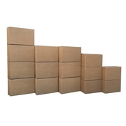 uBoxes Moving Boxes Basic Kit for 1 Bedroom Including 15 Boxes and Supplies