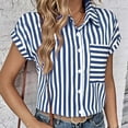 thumbnail image 2 of Lightweight Tops & Blouses Short Sleeve Shirts for Women V Neck s for Women Golf Linen Crop Tops for Women Summer Generic Womens Tops Hide Belly, 2 of 6
