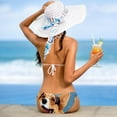 thumbnail image 5 of Corgi Dog Swimsuit Women Bikini Set with Detachable Sponge and Adjustable Strap, Swimwear 2-Pack for Various Scenes, 5 of 6
