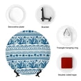 thumbnail image 4 of Zufioo Sea Underwater Jellyfish Print Bone China Decorative Plate, Ceramic Dinner Plate with Stand Ceramic Decoration Homewares-8in, 4 of 6