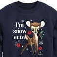 thumbnail image 3 of Disney Bambi - Christmas - I'm Snow Cute Roses - Toddler & Youth Long Sleeve Graphic T-Shirt, 3 of 5