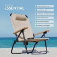 thumbnail image 2 of Water Buffalo Beach Chair - Premium Backpack Beach Chair for Adults - Beach Chair with Backpack Straps - Foldable and Reclining Beach Chair - Bondi Backpack Chair, 2 of 6