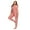 Pink, variant on Women Winter Plush Romper Pajamas Long Sleeve Zipper Hooded Thick Warm Jumpsuit