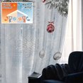 thumbnail image 5 of Christmas Blackout Curtains for Bedroom/Living Room, Pinch Pleated Black Out Curtains, Winter Pine Needle Berry Weeping Balls Wooden Room Darkening Window Drapes with Hooks 2 Panels, 59"x70", 5 of 8