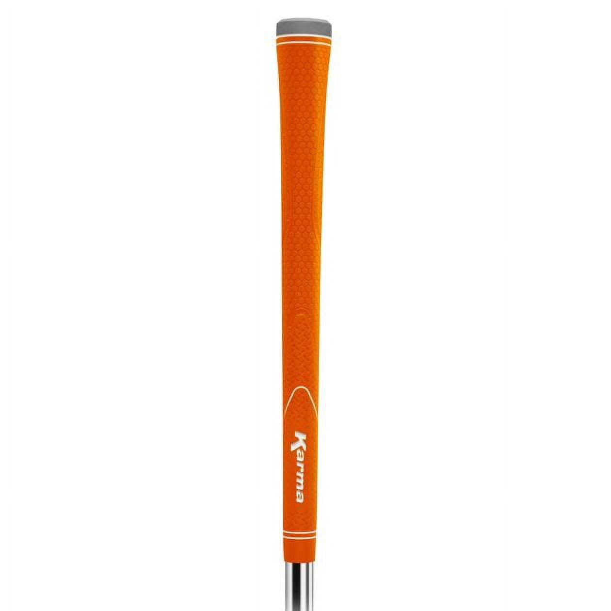 Karma Neion II Orange 9 Piece Golf Grip Bundle  for Men, Standard Size