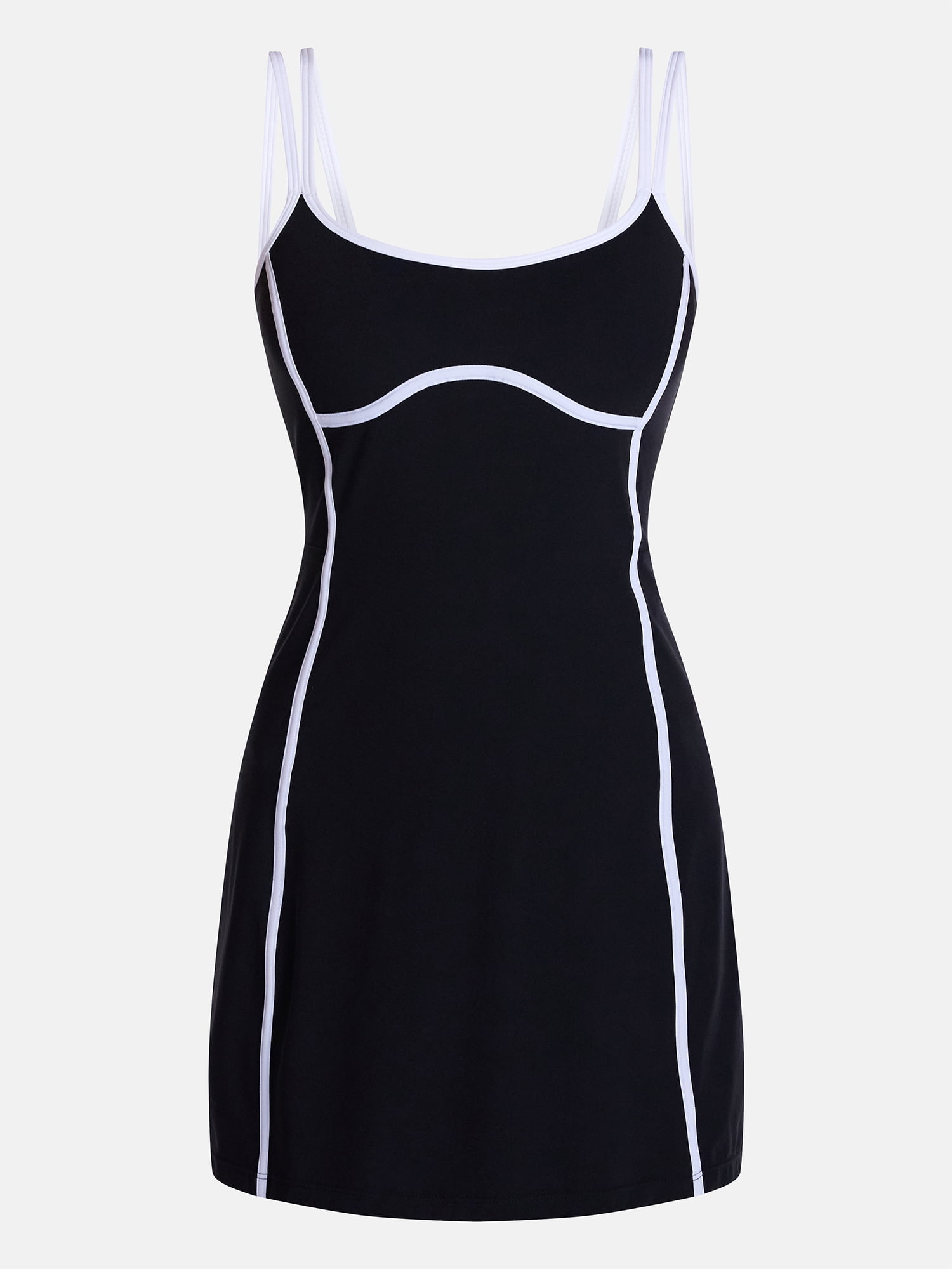 Avia Women's SoftSculpt Tipped Mini Dress, Sizes XS-XXXL