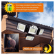 thumbnail image 3 of Lampara Solar Blossom  Exterior Jardín Pared 192 Led Ip65 Negro, 3 of 5
