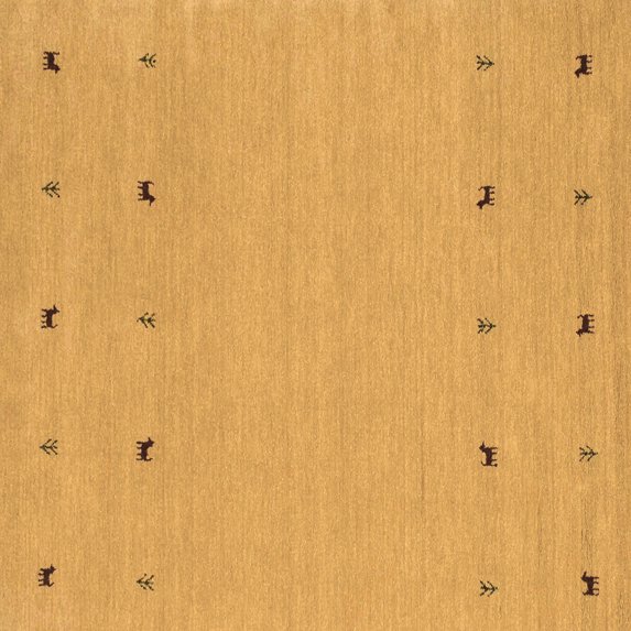 Ahgly Company Indoor Square Solid Brown Modern Area Rugs, 3' Square