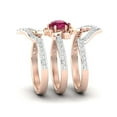 thumbnail image 4 of 3-in-1 Alloy Inlaid Rhinestone Female Popular Exquisite Fashion Rings Jewelry, Valentine's Day Gift for Girlfriend, 4 of 7