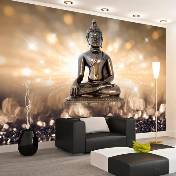 Tiptophomedecor Zen Wallpaper Wall Mural - Buddha In Bright Light