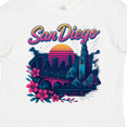 thumbnail image 4 of Inktastic San Diego Retro Sunset Skyline Boys or Girls Toddler T-Shirt, 4 of 5