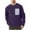 Purple long sleeve shirts for men, variant on hlysgo Mens Fleece Long Sleeve Pullover Shirts Warm Solid Color Crewneck Sweatshirts with Pockets Trendy Fall Winter Going Out Clothes Green XXL