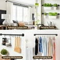 thumbnail image 4 of Jolicasa 1" Diameter Wrap Around Curtain Rods,Heavy Duty Adjustable Blackout Curtain Rod for Windows 72 to 144 inch,Wall Mounted,Black, 4 of 9