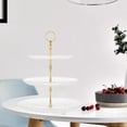 thumbnail image 3 of GUOOL Premium Cake Tiers Display Round Serving Decor for Baby Shower Home Birthday L Gold, 3 of 9