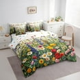 thumbnail image 3 of Erosebridal Chic Florals Bedding Sets Twin Size,Natrue Botanical Flower Comforter Sets with Sheets,Spring Garden Blossoms Bed in a Bag Twin Size, Breathable Bedroom Decorative Reversible,7-Piece, 3 of 6