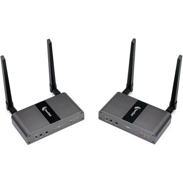 ClearClick Extend+Expand Wireless HDMI Transmitter Receiver Kit - 5 GHz, Up to 650' IR & USB Transmission (1 Transmitter + 1 Receiver Supports 4 RX) - Walmart.com