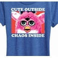 thumbnail image 3 of Furby - Cute Outside Chaos Inside - Women's Short Sleeve Graphic T-Shirt, 3 of 5