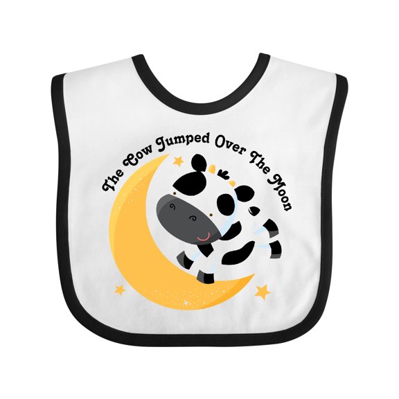 Inktastic Cow Jumped over the Moon Boys or Girls Baby Bib