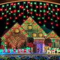 thumbnail image 1 of Luces navideñas Nielfoi, 10 m, 400 LED, color rojo y verde, impermeables, 1 of 9