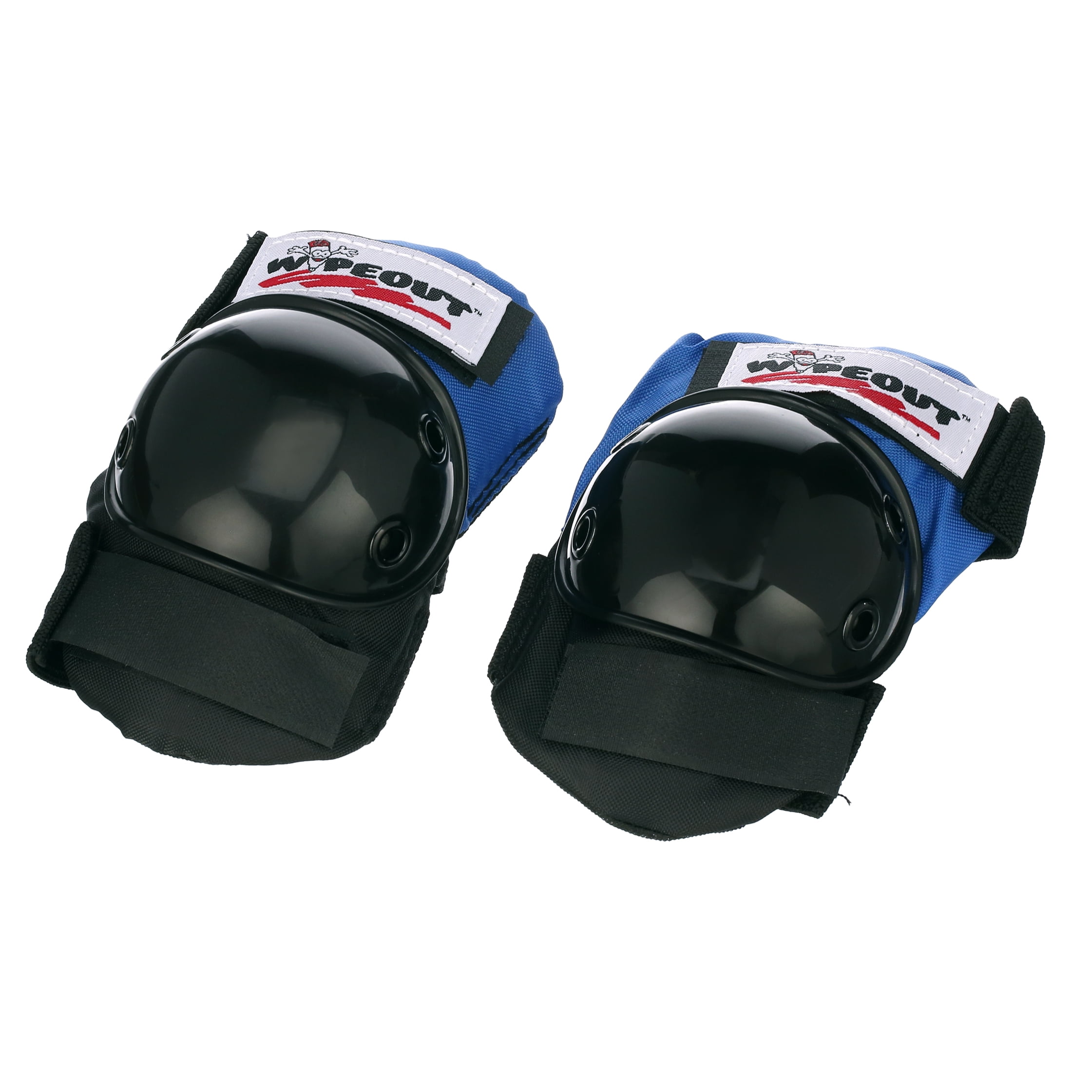 Wipeout 3 Pack Pad Set with Wrist Guards, Multi-Use Knee Pads and Elbow Pads, Black / Blue