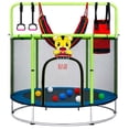 thumbnail image 1 of Trampolin para Niños Brincolin Infantil LITTLE MONKEY 142cm Multijuego con Proteccion Acero Reforzado, 1 of 8